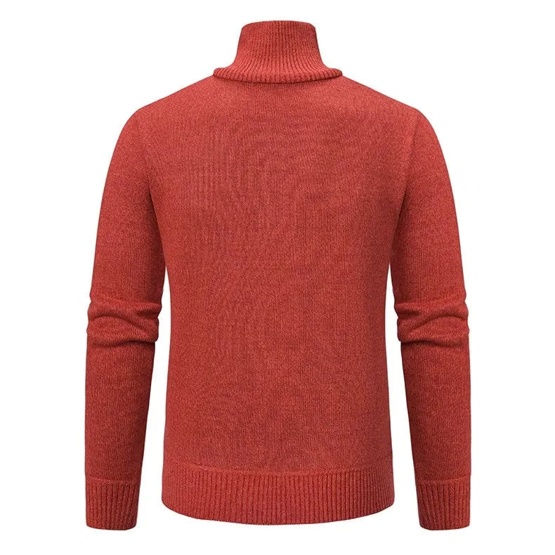 Modern Quarter-Zip Sweater with Pocket for Men