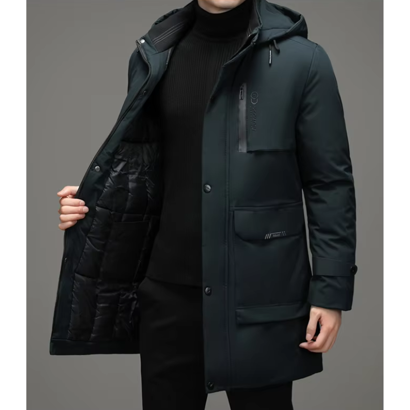 Waterproof Hooded Winter Parka for Men