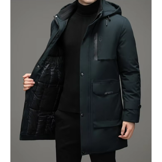 Waterproof Hooded Winter Parka for Men