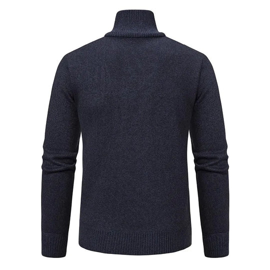 Modern Quarter-Zip Sweater with Pocket for Men