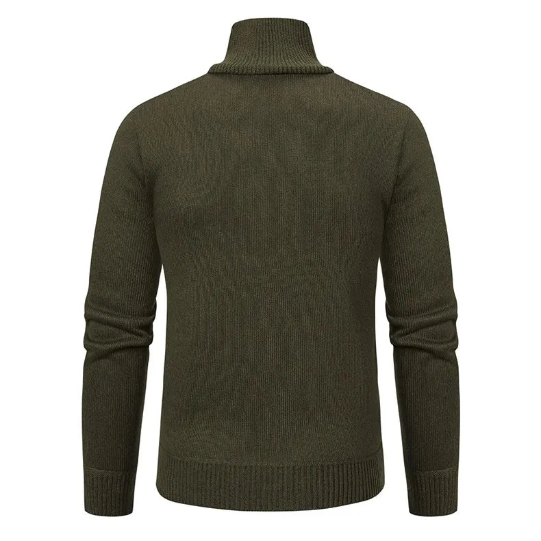 Modern Quarter-Zip Sweater with Pocket for Men