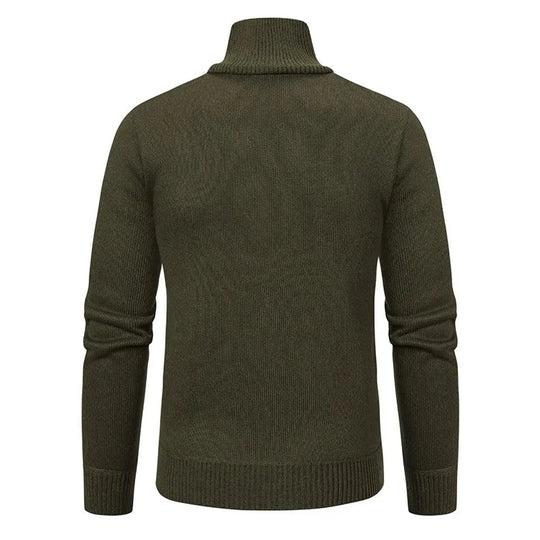 Modern Quarter-Zip Sweater with Pocket for Men