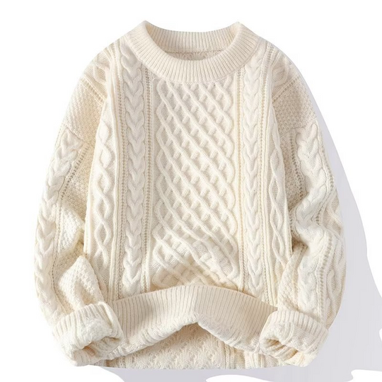 Comfortable Crewneck Knit Pullover for Women