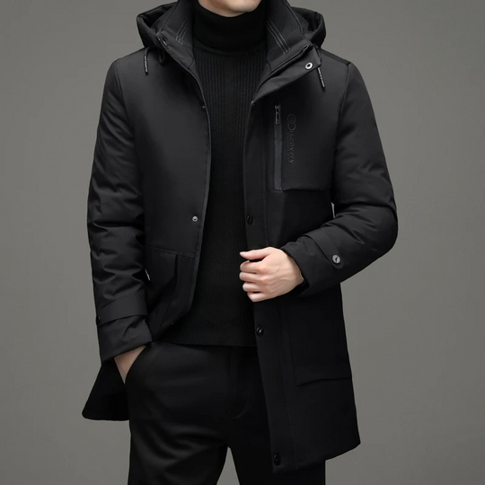 Waterproof Hooded Winter Parka for Men