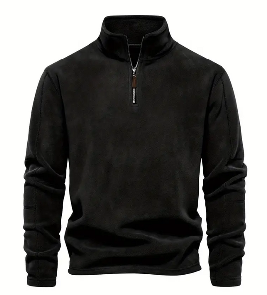 Casual Jumper with Half Zip for Men