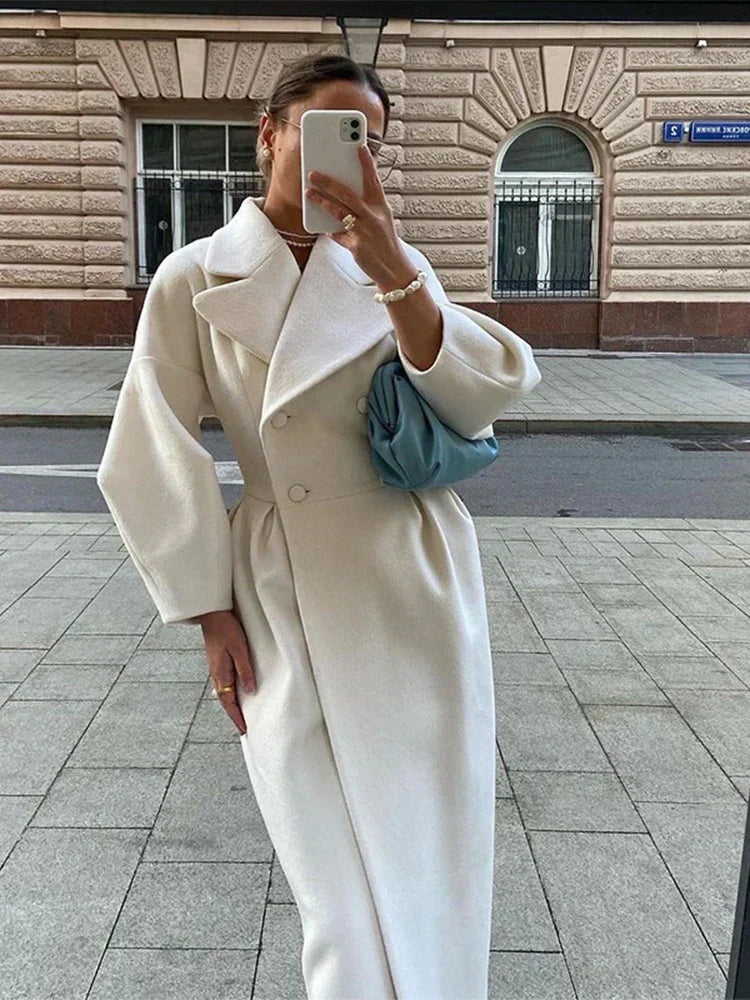 Retro Lantern Sleeve Winter Coat for Women