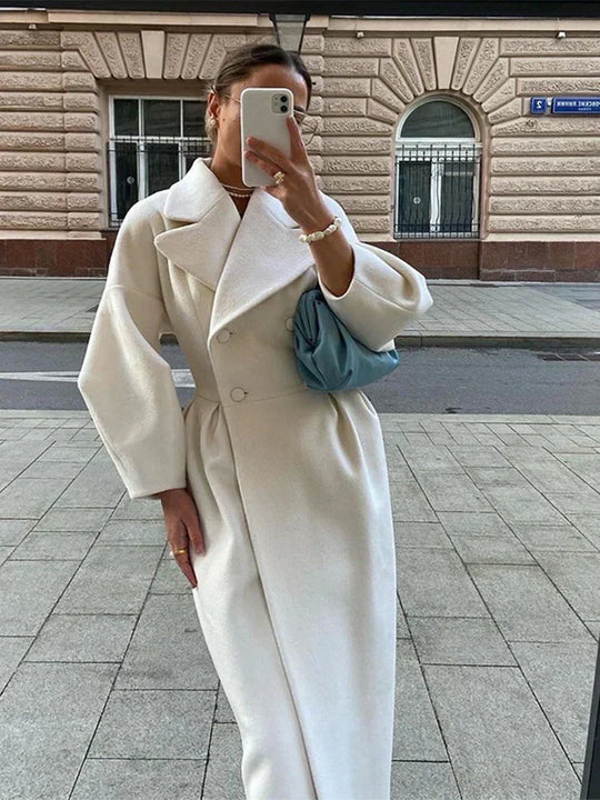 Retro Lantern Sleeve Winter Coat for Women