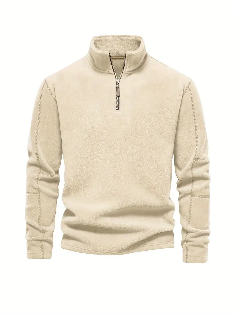 Casual Jumper with Half Zip for Men