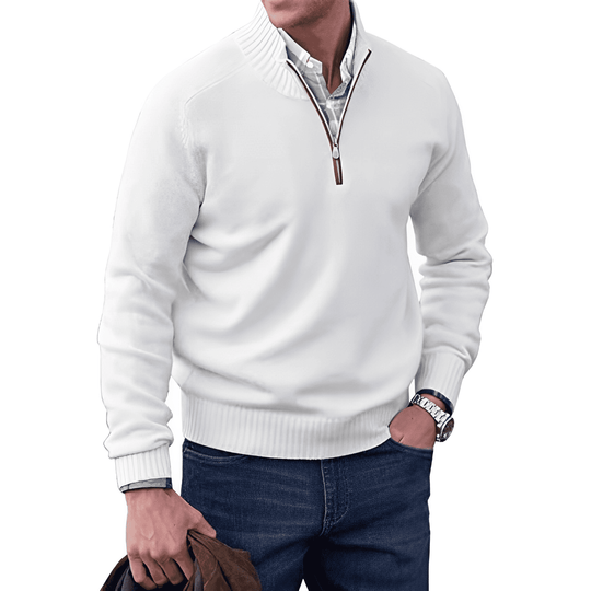 Elegant Half Zip Jumper for Men