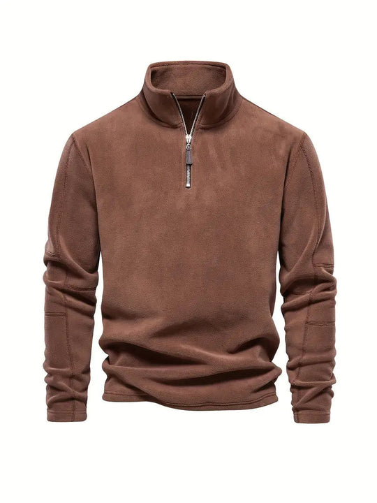 Casual Jumper with Half Zip for Men