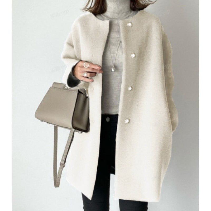 Chic Coat with Buttons for Women