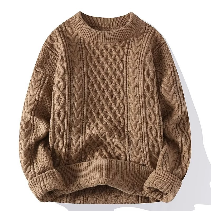 Comfortable Crewneck Knit Pullover for Women