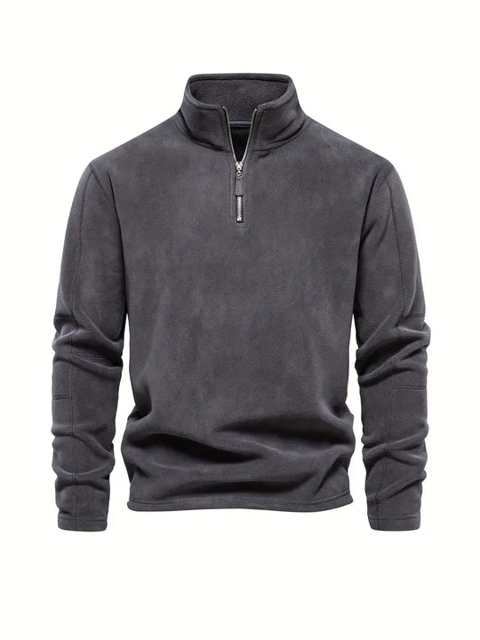 Casual Jumper with Half Zip for Men