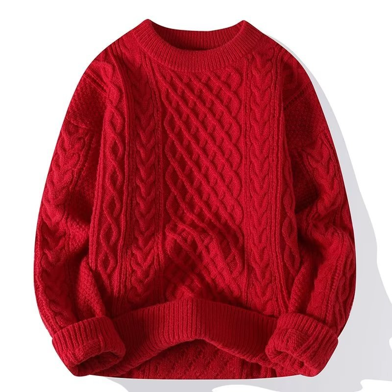 Comfortable Crewneck Knit Pullover for Women