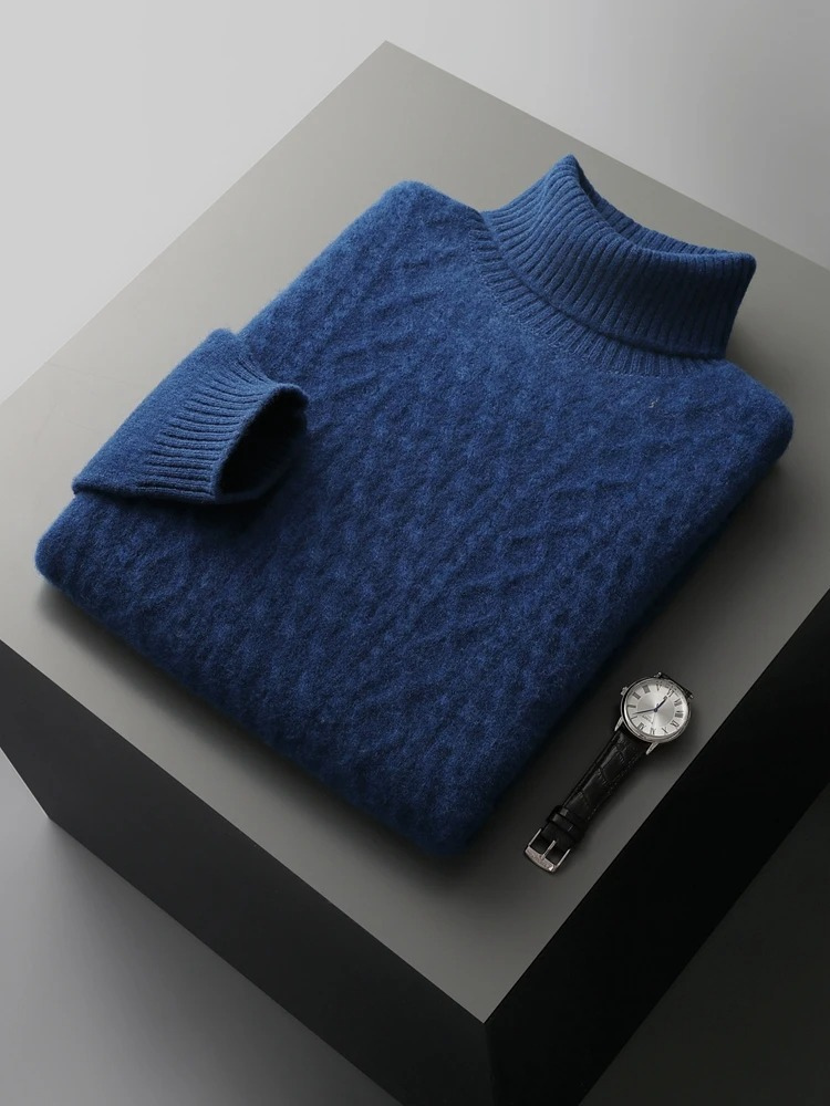 Thick Cable Knitting Pullover for Men