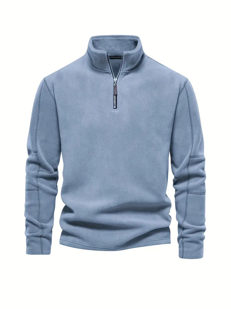 Casual Jumper with Half Zip for Men