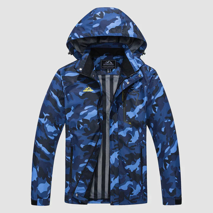 Detachable Hood Rain Jacket for Men