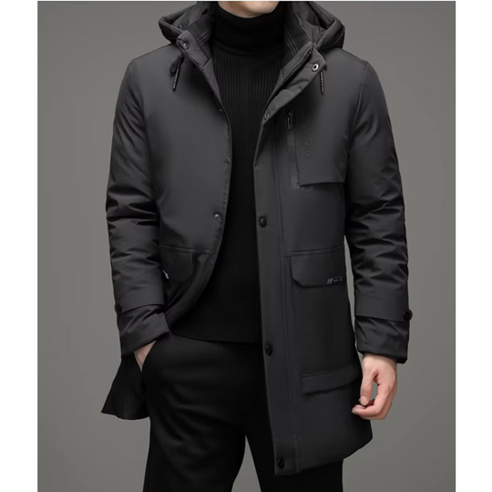 Waterproof Hooded Winter Parka for Men