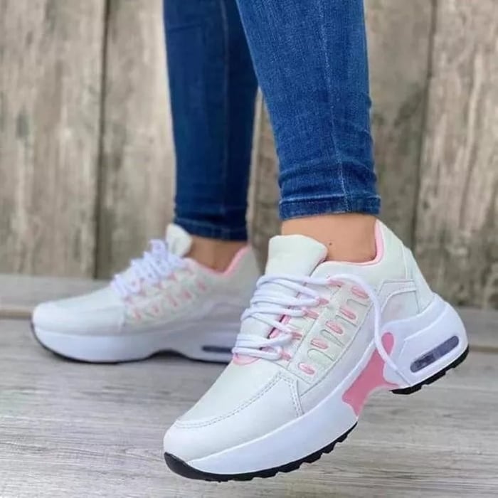 Breathable Lace Up Sneakers for Women