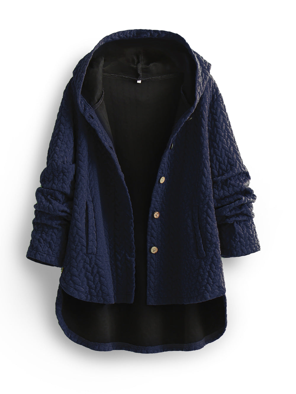 Luxurious Cable Knit Cardigan with Pocket for Women