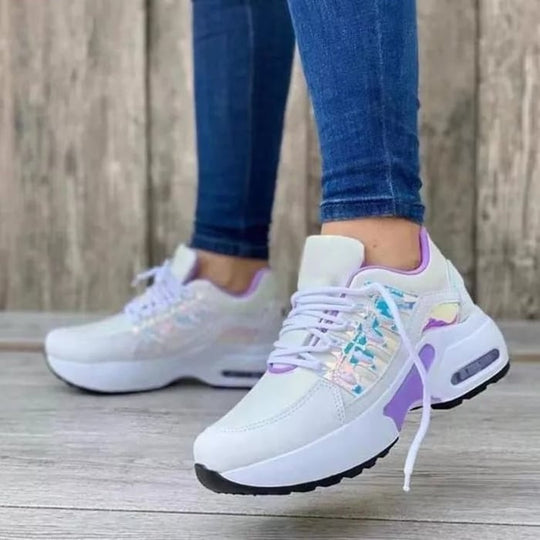 Breathable Lace Up Sneakers for Women