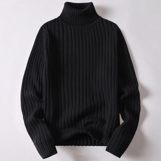 Casual Turtleneck Knit Sweater for Men