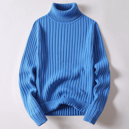 Casual Turtleneck Knit Sweater for Men