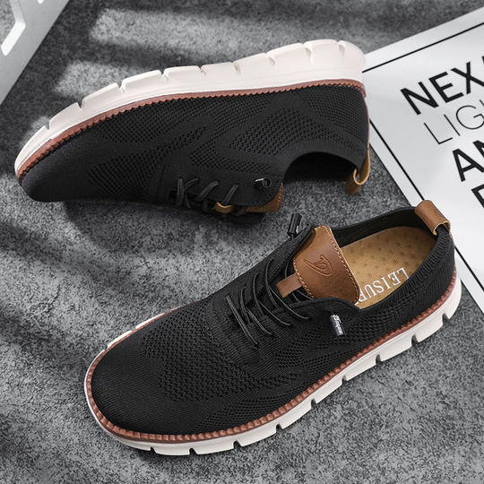 Trendy Mesh Sneakers with Lace for Men