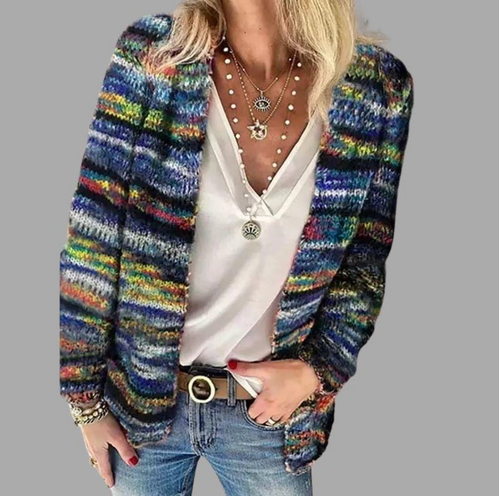 Y2K Multicolor Cardigan for Women