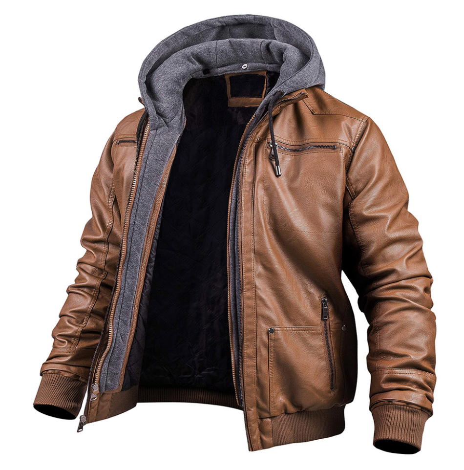 Vintage Moto Leather Jacket for Men