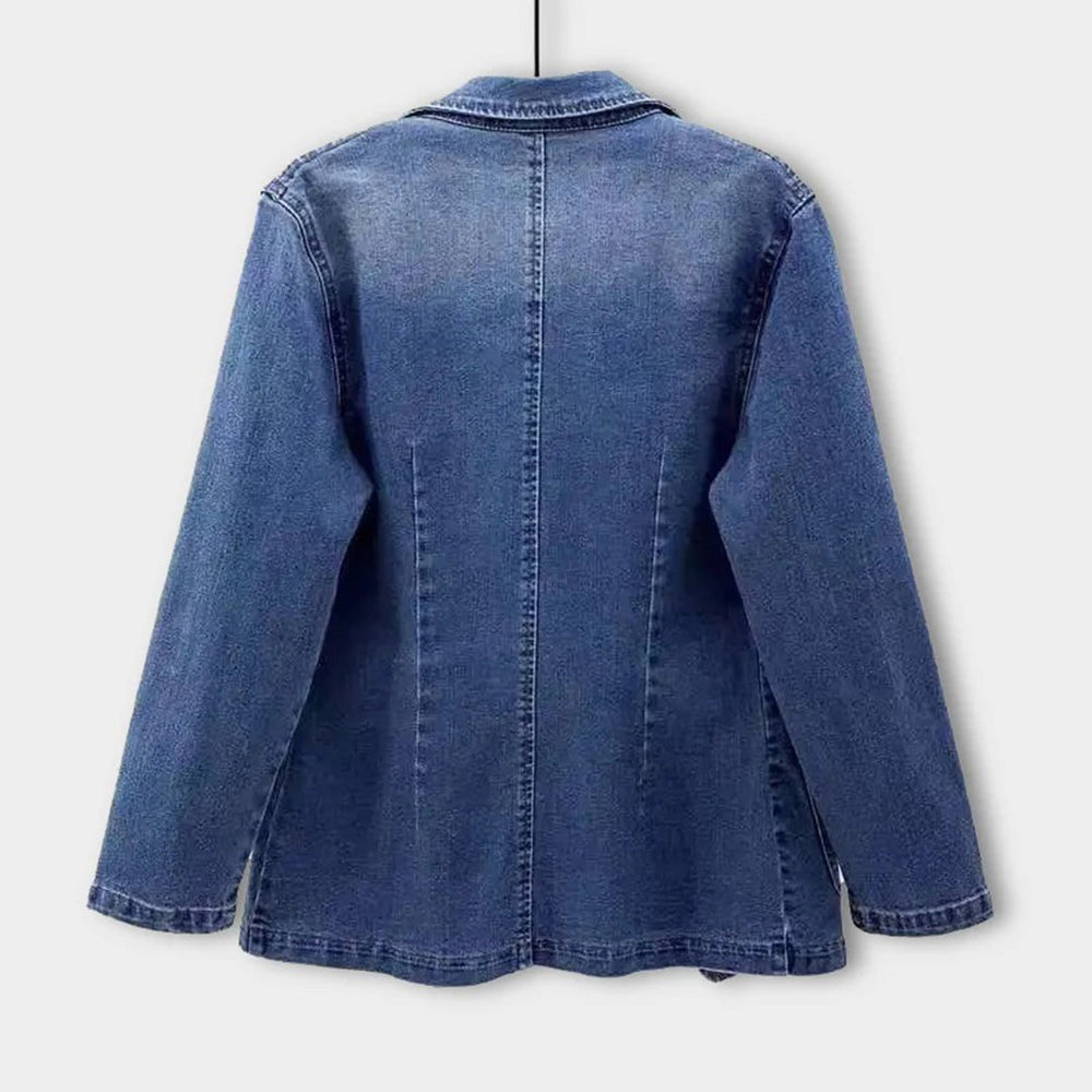 Vintage Single Breasted Denim Jacket for Women