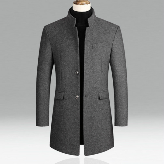 Warm Thick Winter Coat with Buttons for Men