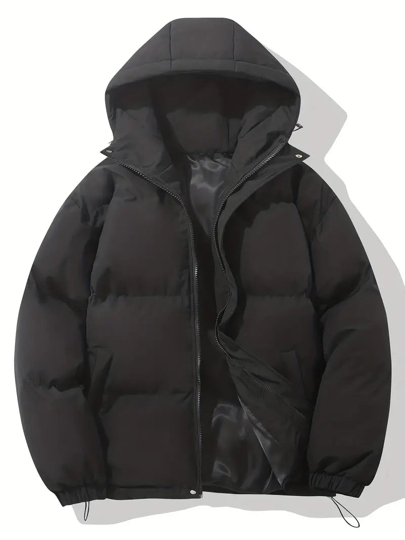 Winter Puffer Jacket with Hood for Women