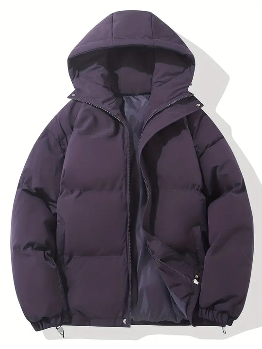 Winter Puffer Jacket with Hood for Women