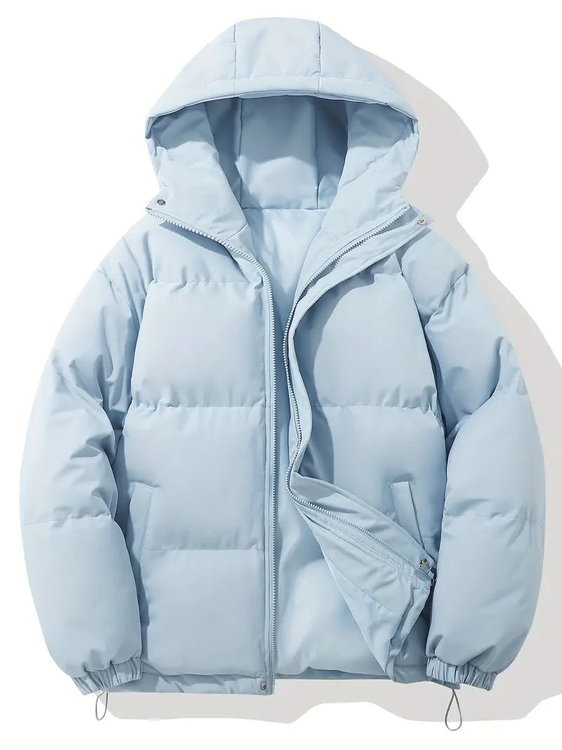 Winter Puffer Jacket with Hood for Women