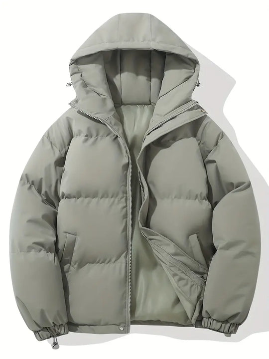 Winter Puffer Jacket with Hood for Women