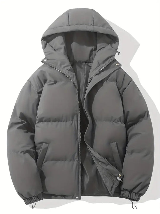 Winter Puffer Jacket with Hood for Women