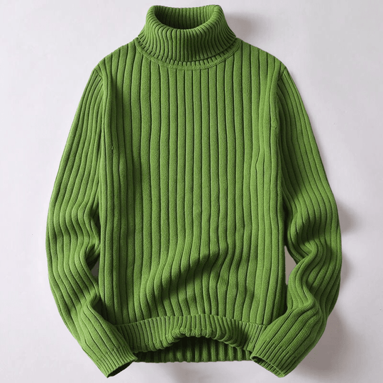 Casual Turtleneck Knit Sweater for Men