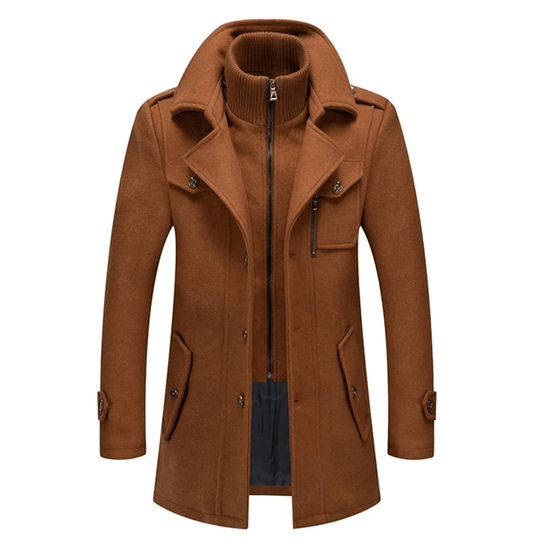 Thickened Lapel Winter Coat for Men