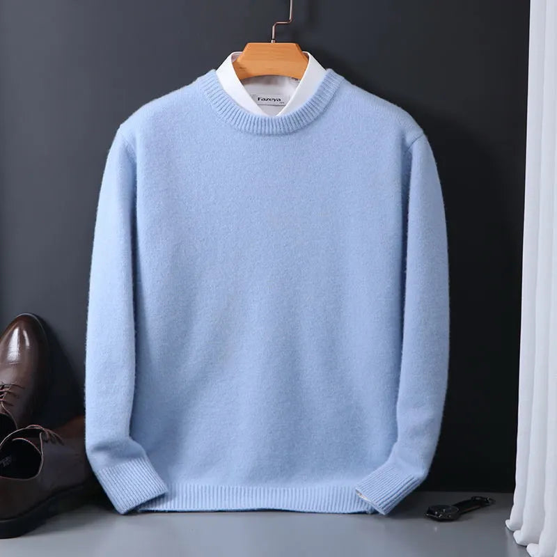 Slim Fit Knitted Pullover for Men