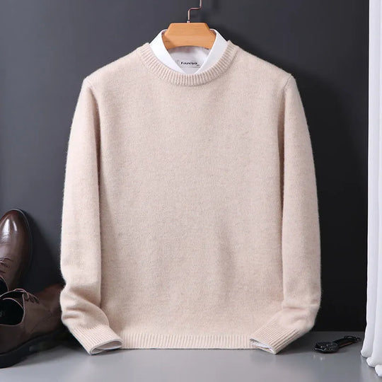 Slim Fit Knitted Pullover for Men