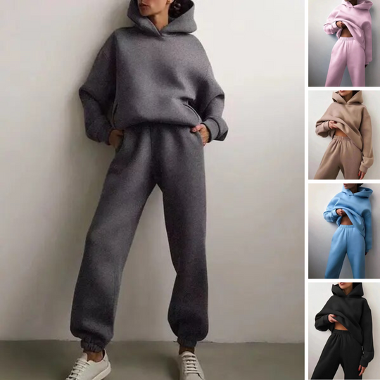 Hooded Sweatshirt and Jogger Set for Women