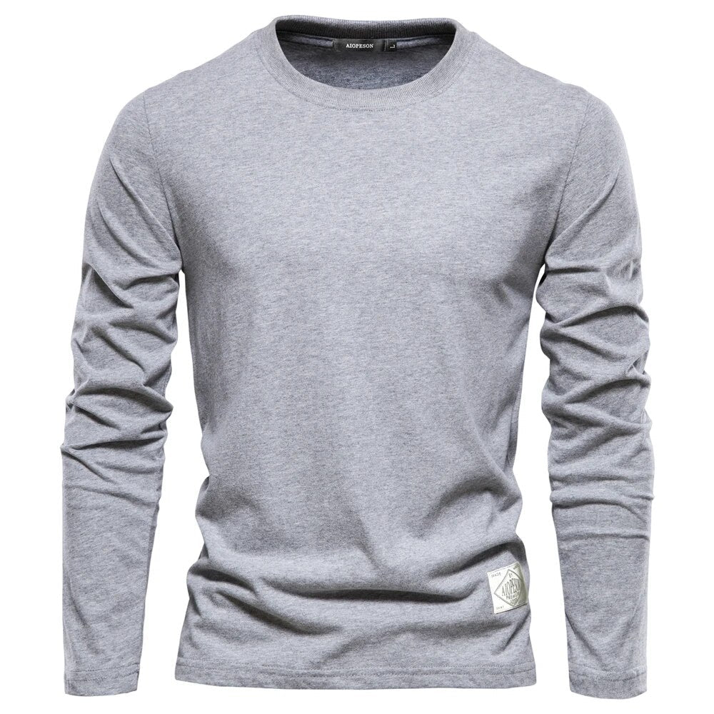 Modern Plain Long Sleeve Shirt for Men