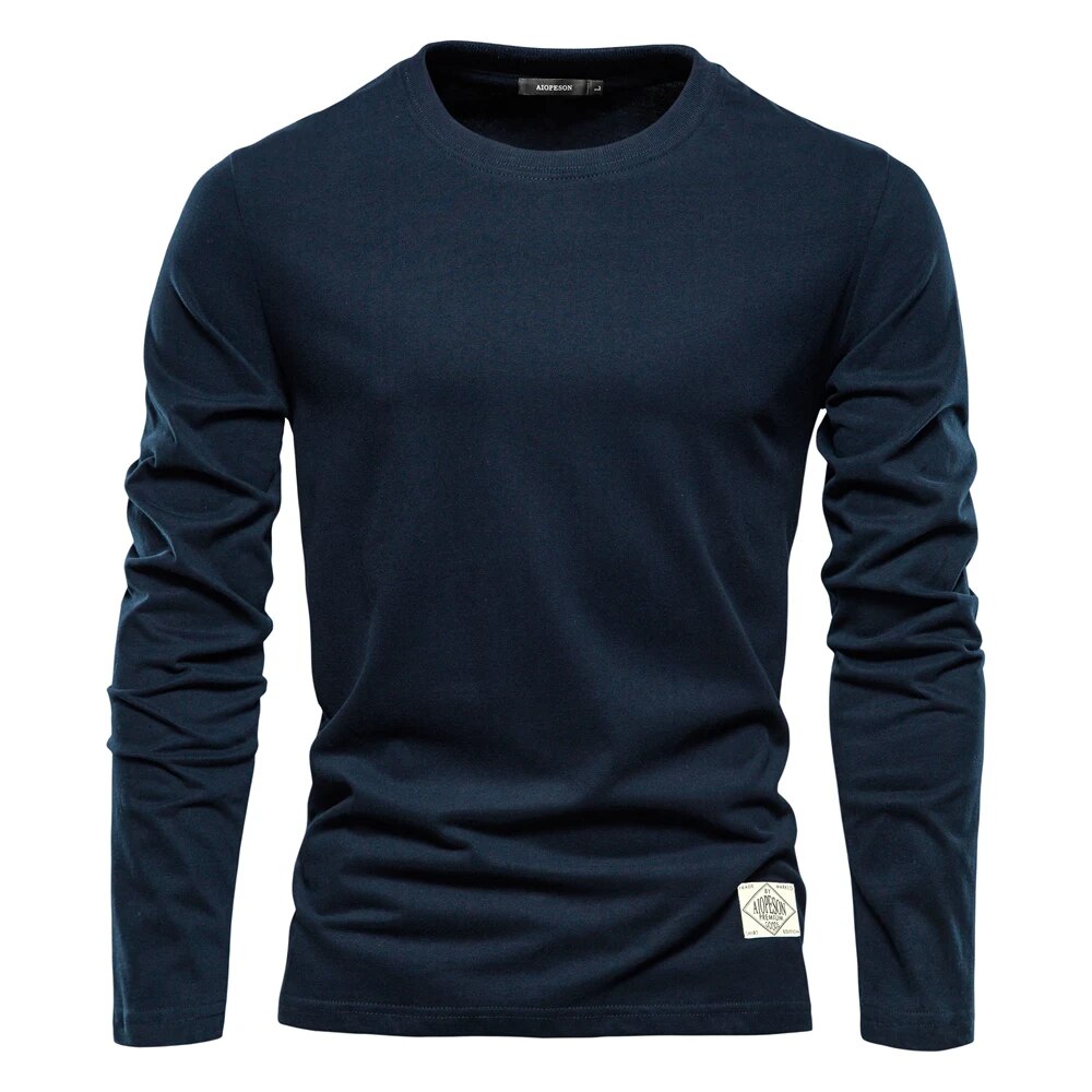 Modern Plain Long Sleeve Shirt for Men