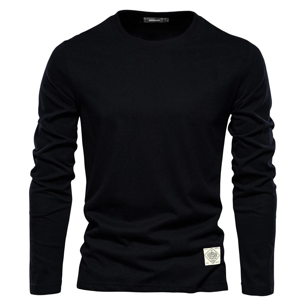 Modern Plain Long Sleeve Shirt for Men