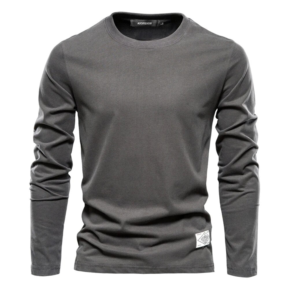 Modern Plain Long Sleeve Shirt for Men