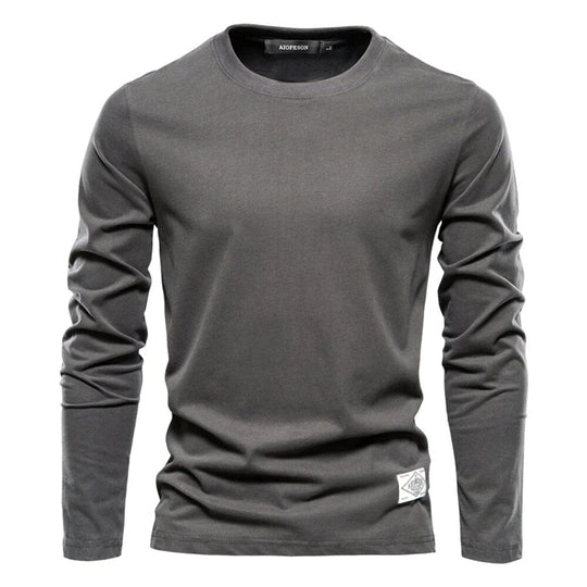 Modern Plain Long Sleeve Shirt for Men