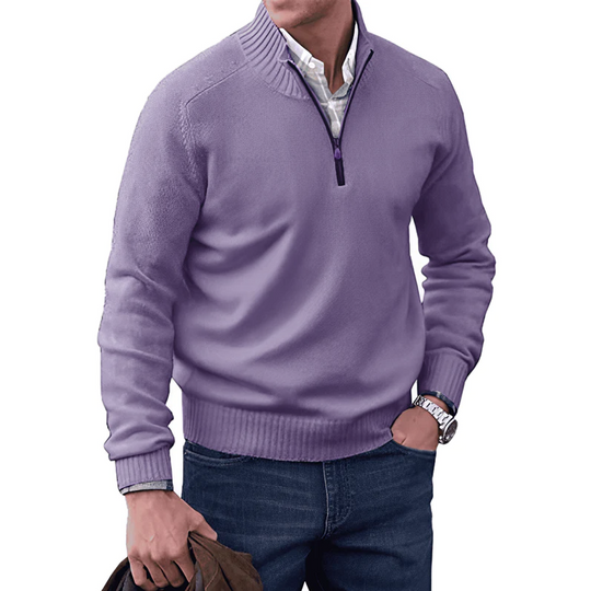 Elegant Half Zip Jumper for Men