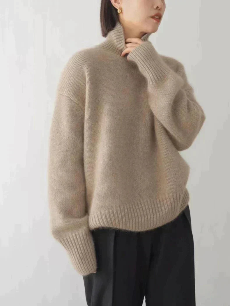 Soft Turtleneck Knit Pullover for Women