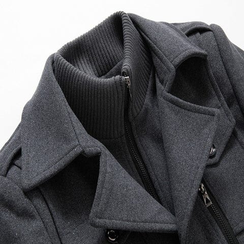 Thickened Lapel Winter Coat for Men